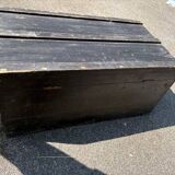 old large wooden trunk / vintage