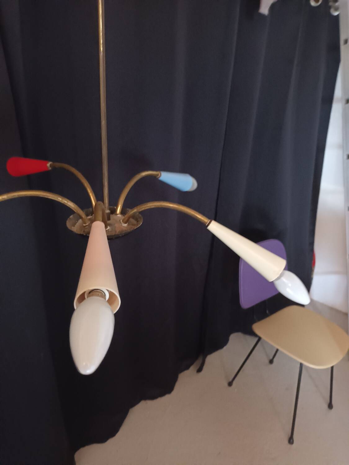 Mid-century spider chandelier