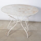 Table de jardin en fer forgé