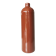 Vintage Brown Glazed Ceramic Vase: Tall Minimalist Bottle Form