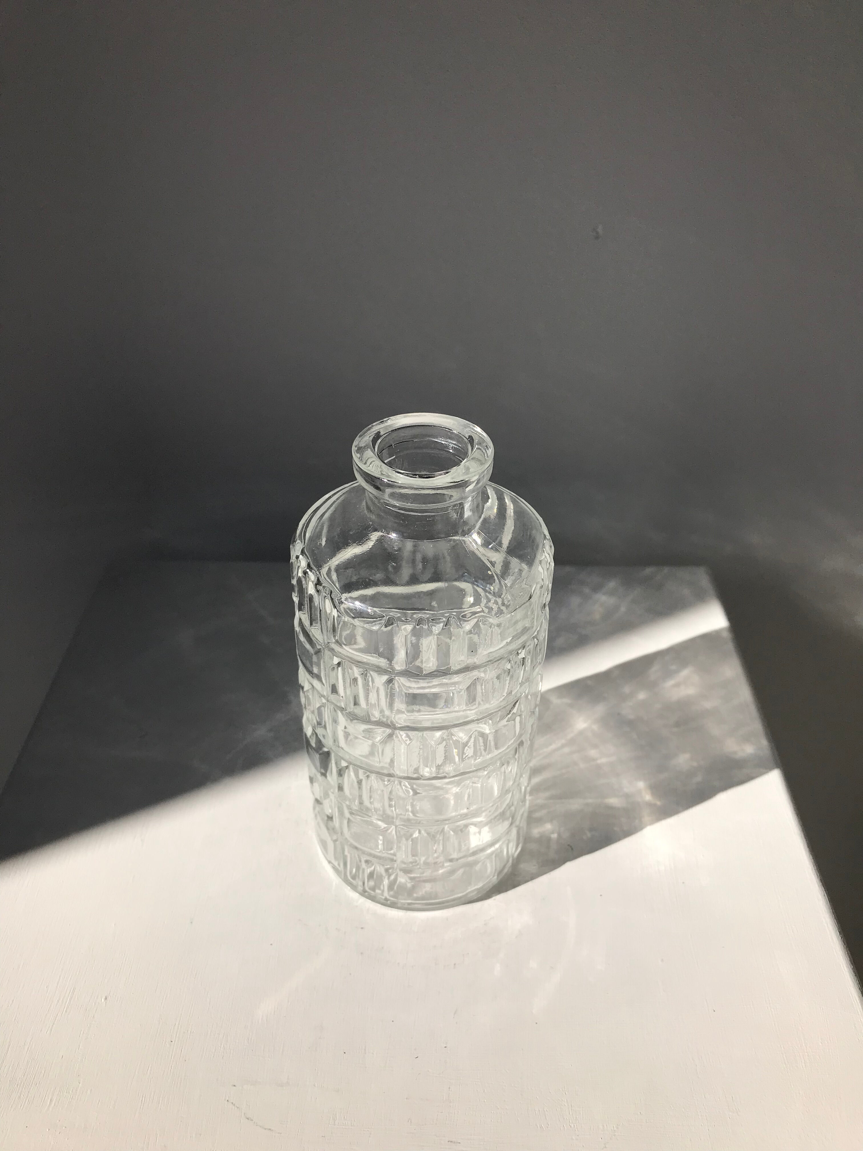Vintage whisky decanter in glass