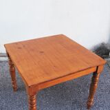 Square fir dining table, 1950s