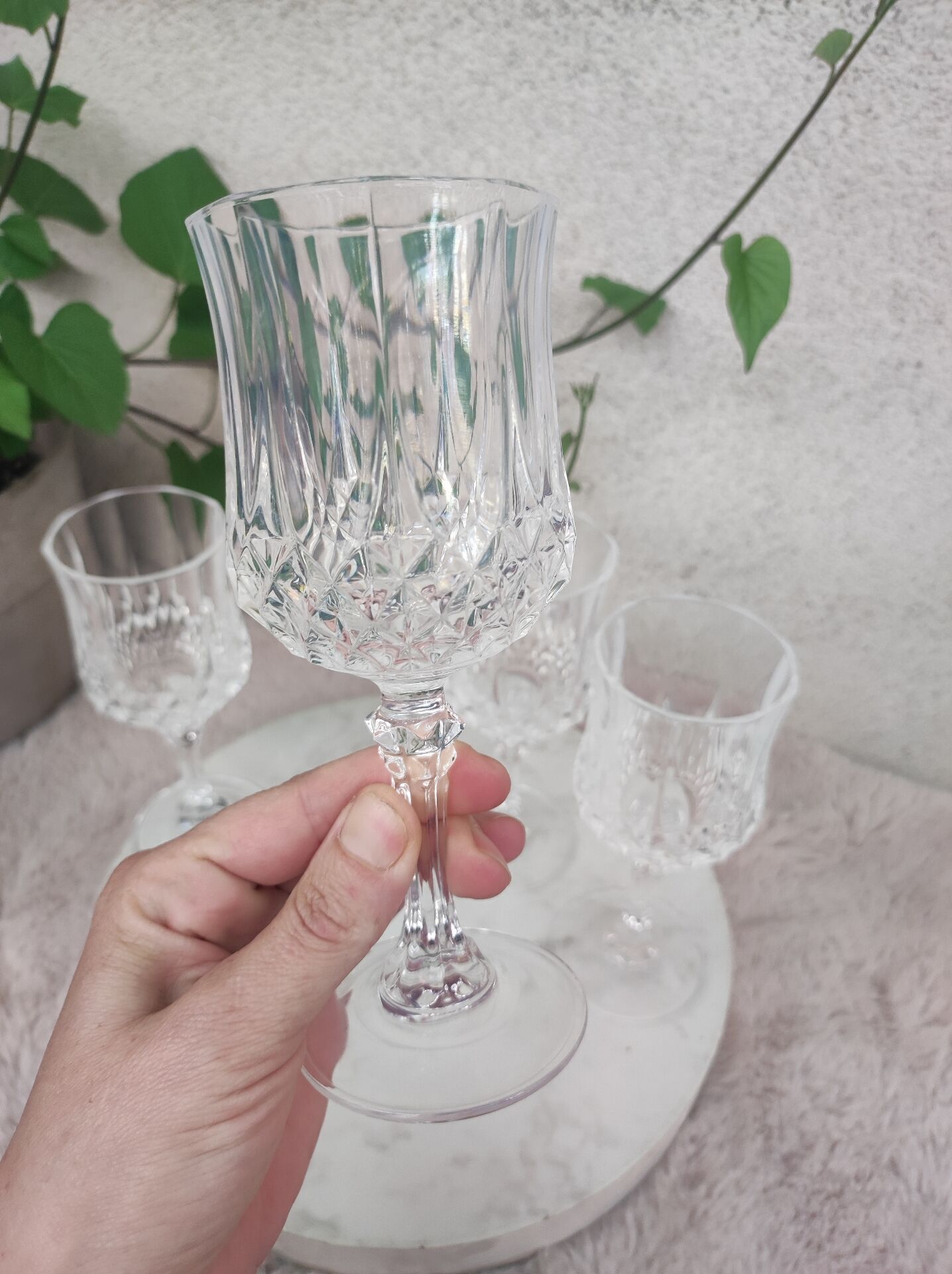 Verres a vins cristal