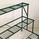 Green metal plant holder