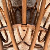 Art Nouveau sheet music or magazine holder, circa 1900, Thonet, turned beech wood