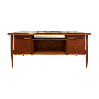 Danish double-sided desk in teak, 1960.