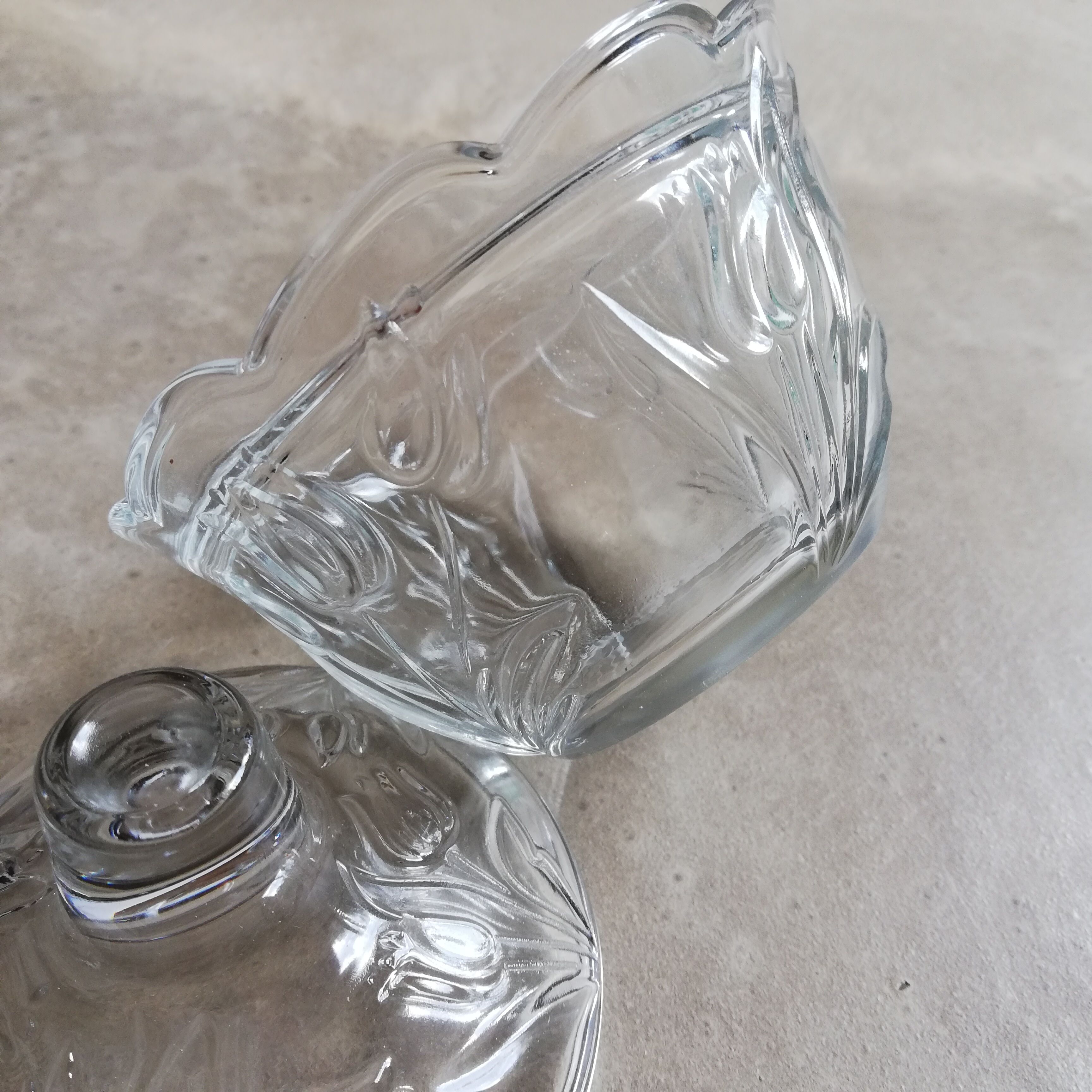 Glass candy box