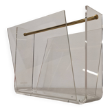Plexiglas magazine rack by David Lange circa 1970