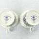 2 Russian Imperial Lomonosov Porcelain Cups • Cobalt 1744