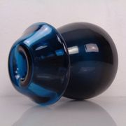 Hand-Blown Blue Glass Vase, Italy, 1960s