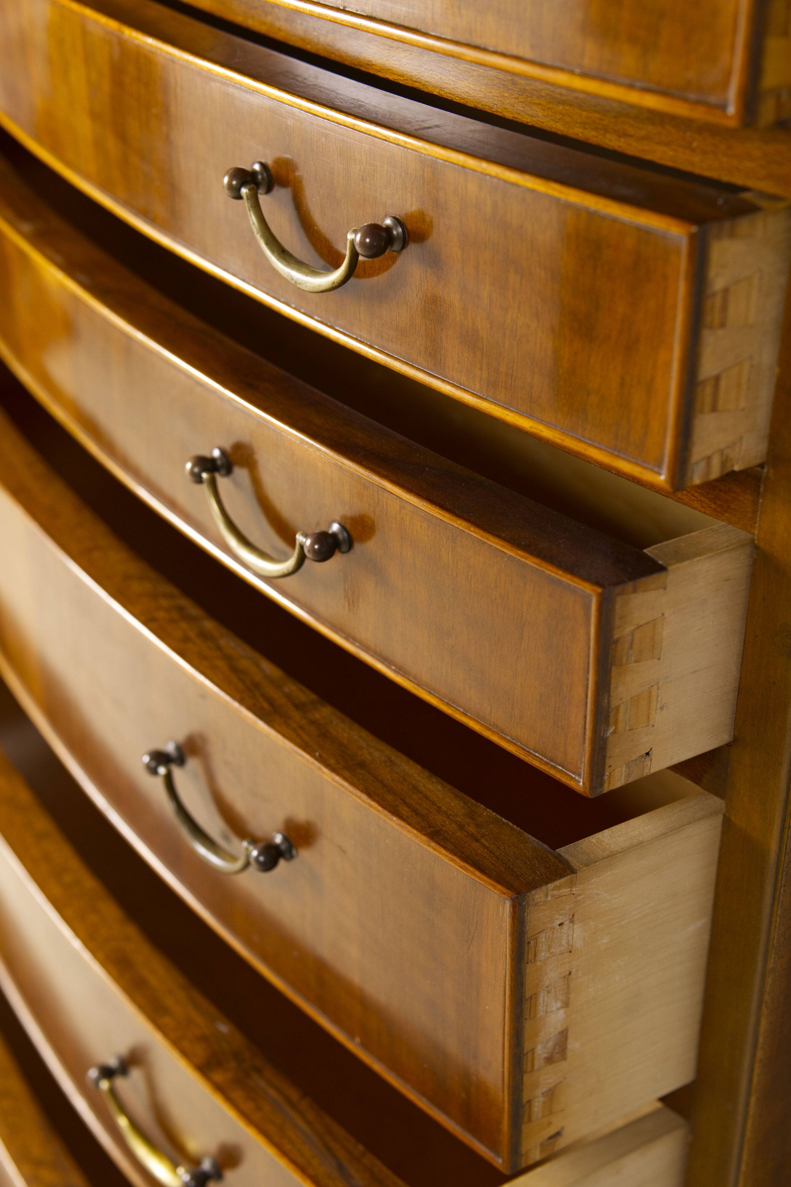 Large Nutwood Chest of Drawers by Ole Wanscher, 1940's