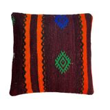Vintage turkish kilim cushion cover , 40 x 40 cm