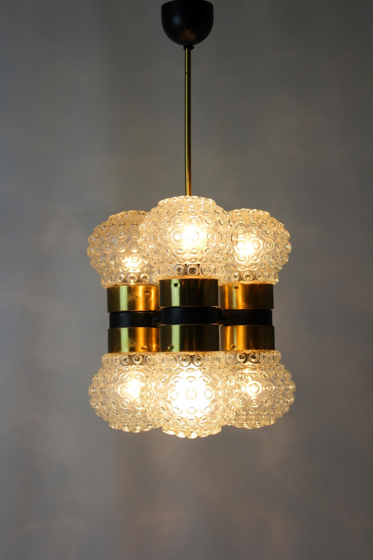 Mid-Century Ceiling Lamp from Napako, 1970s