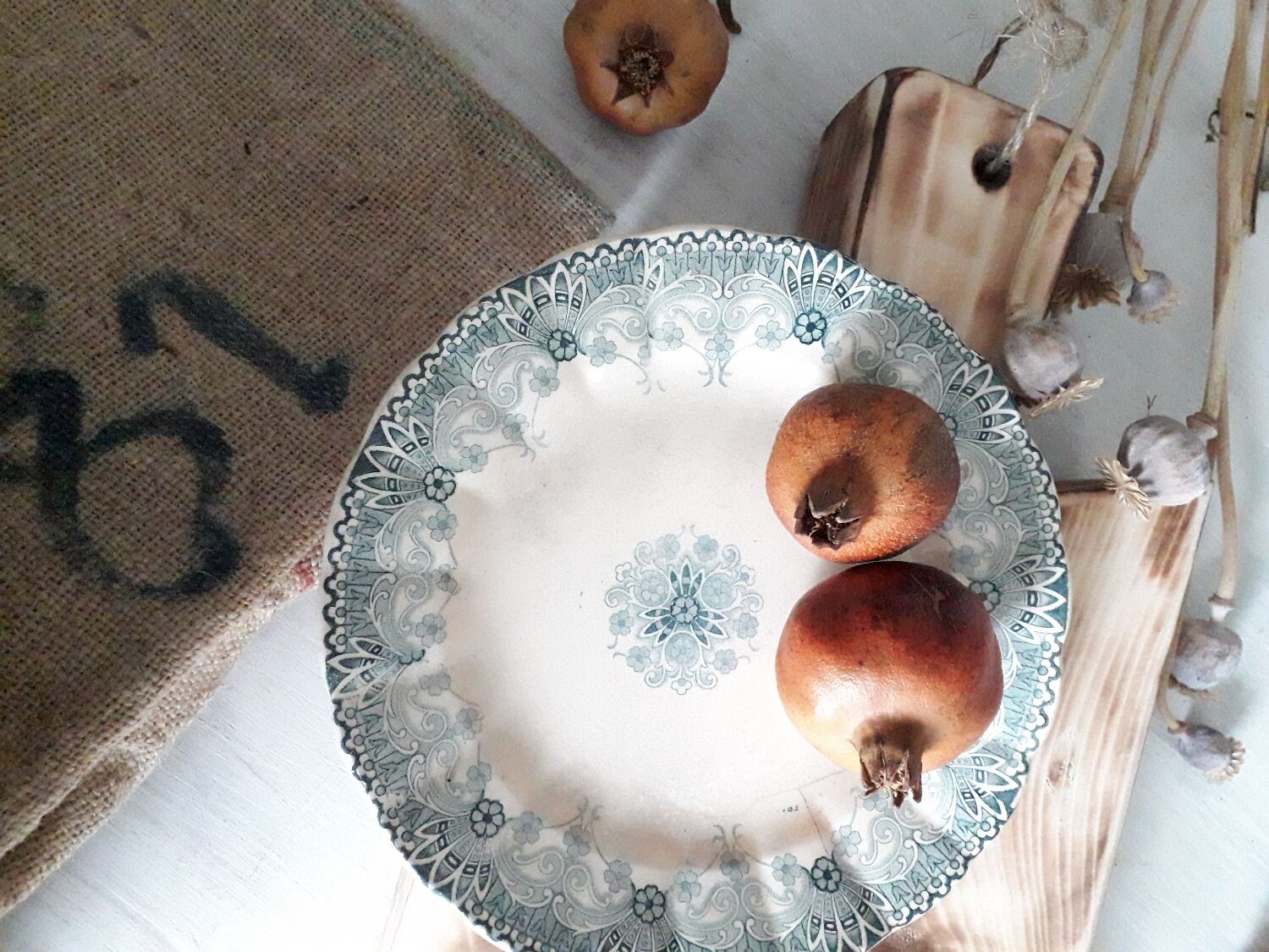 Old plate at transfer 20.5 cm