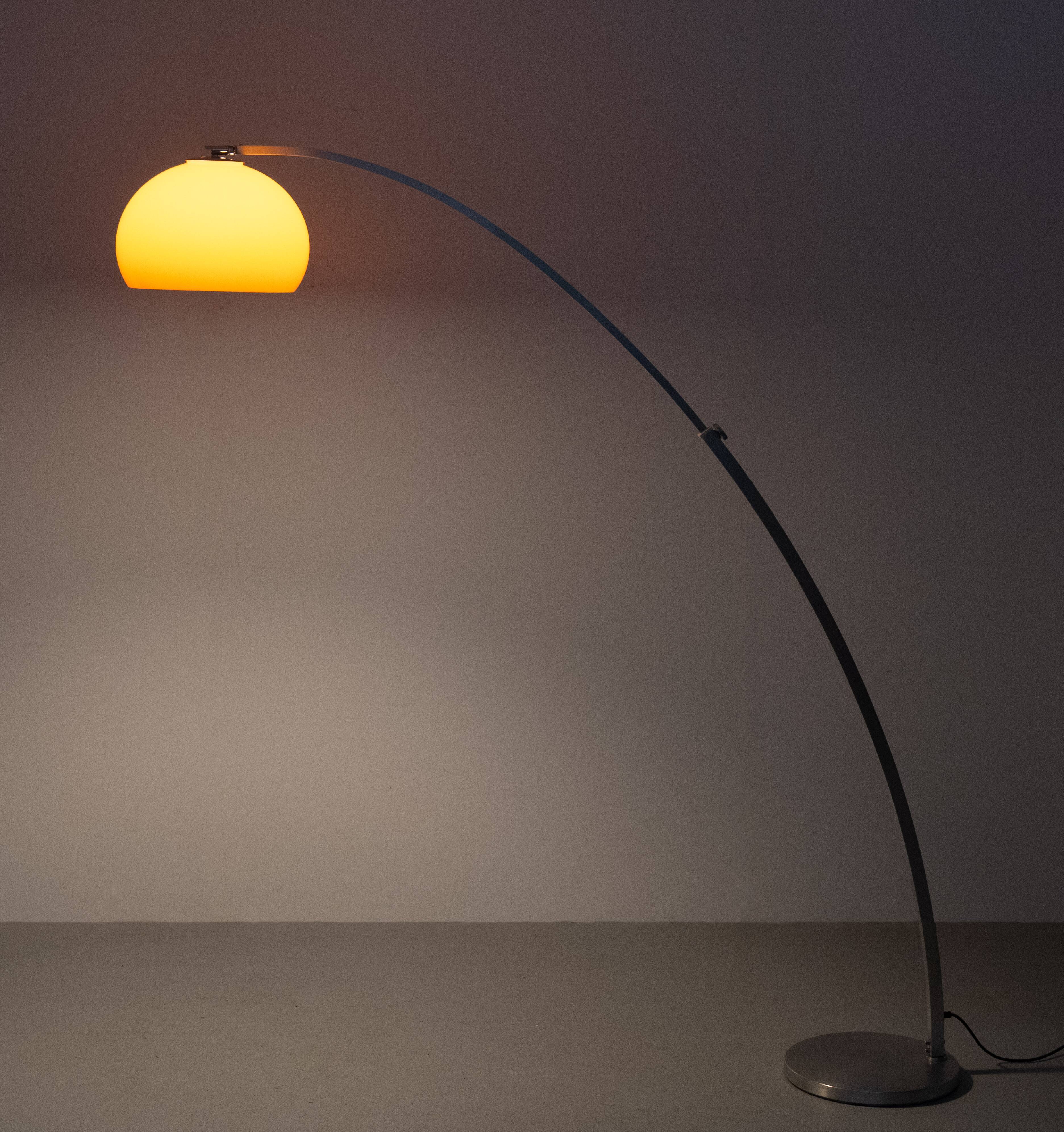 Adjustable Arc Floor Lamp by Gioffredo Reggiani, Italy