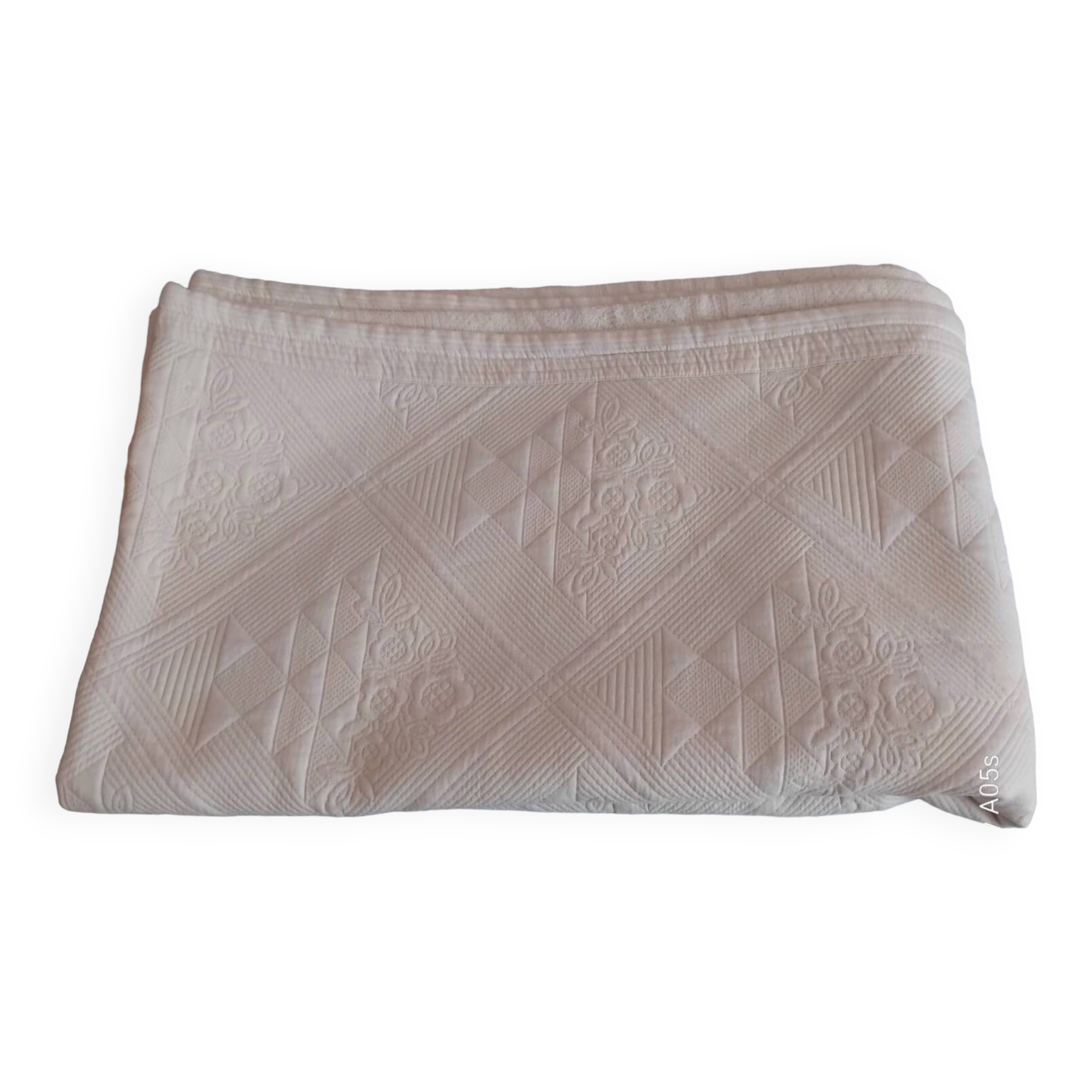 Vintage Boutis bedspread.