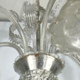 Mid-century six arms Murano Bullicante Rostrato chandelier by Ercole Barovier