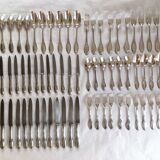 Silver-plated cutlery by Boulenger goldsmith 71 pieces
