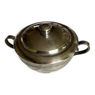 Old Saint Medard silver metal sugar bowl