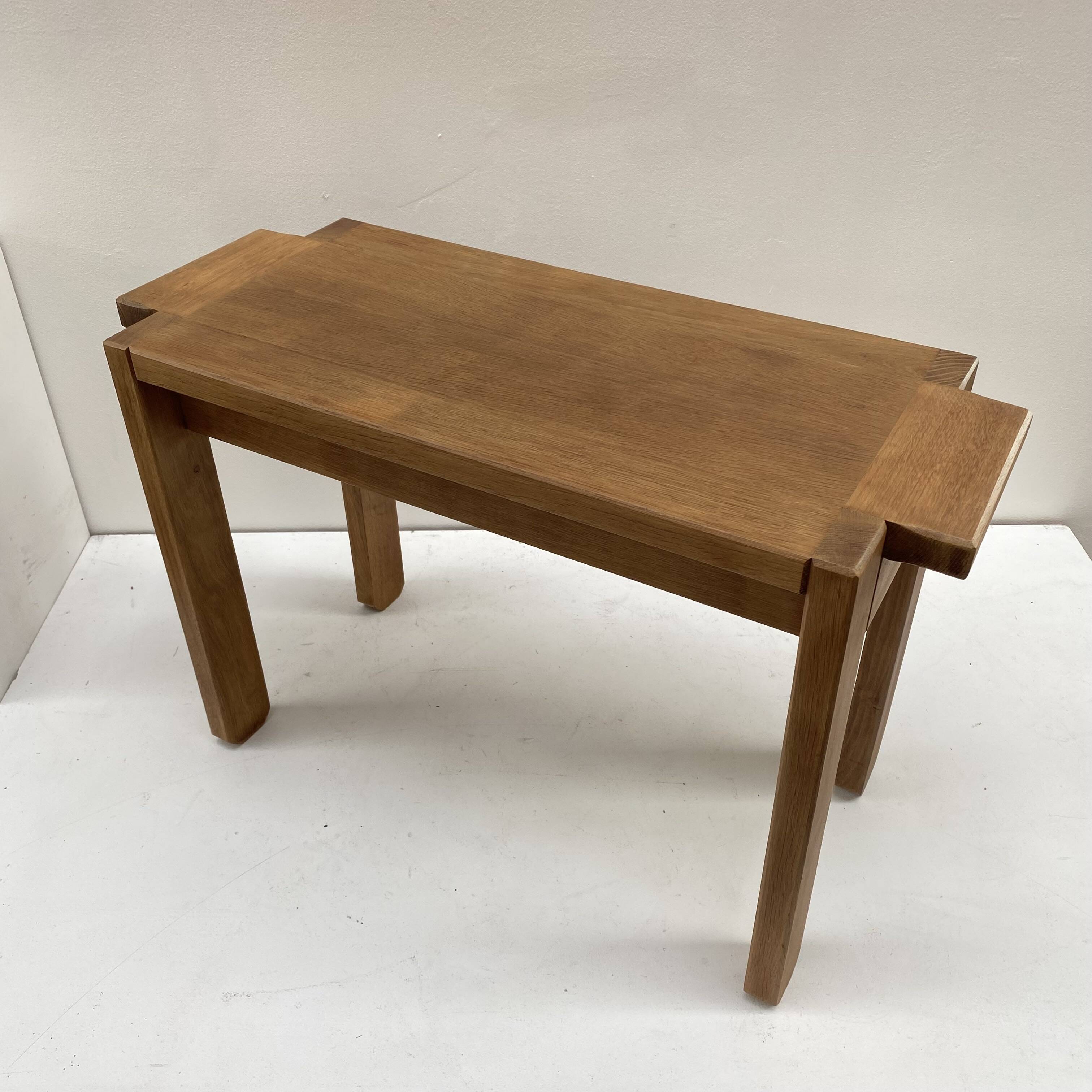 Petit banc en chêne de style art déco