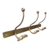 Brass wall coat rack