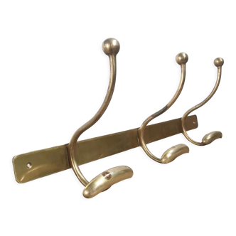 Brass wall coat rack