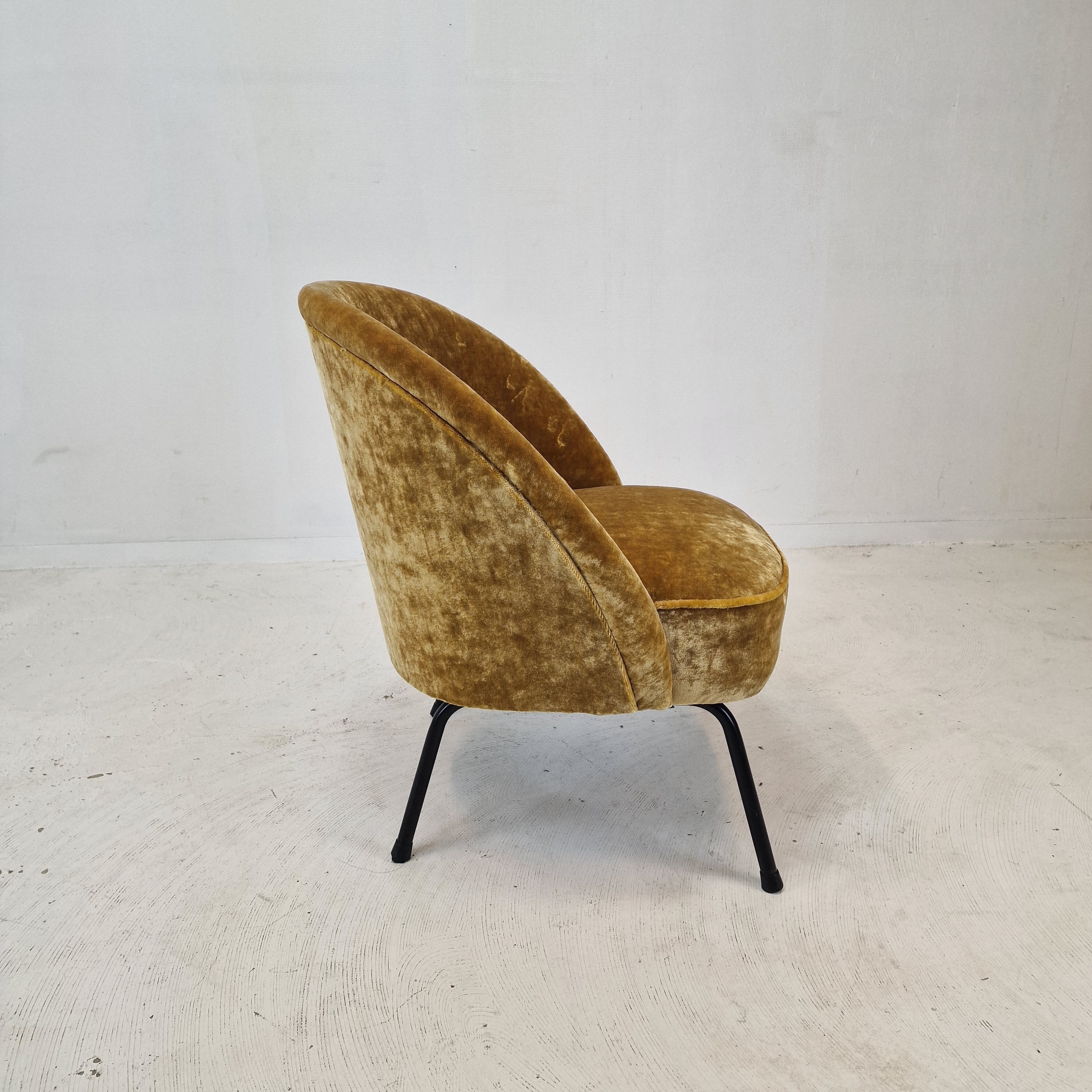 Mid Century Dutch Cocktail or Side Chair, 1970s