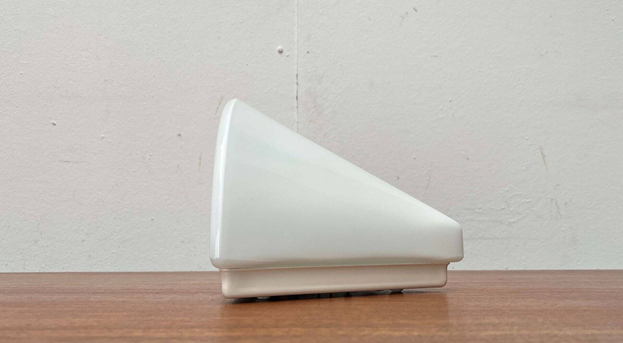 Wall lamp in glass from the Postmodern T+L Royal Typ L 133 series by Keuco, 1980s.