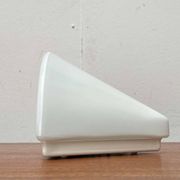 Wall lamp in glass from the Postmodern T+L Royal Typ L 133 series by Keuco, 1980s.