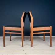 Mid-century dining chair set, Italy, 1970s