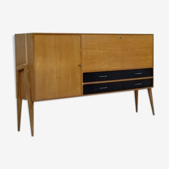 Enfilade Charles Ramos frêne blond massif vintage1950