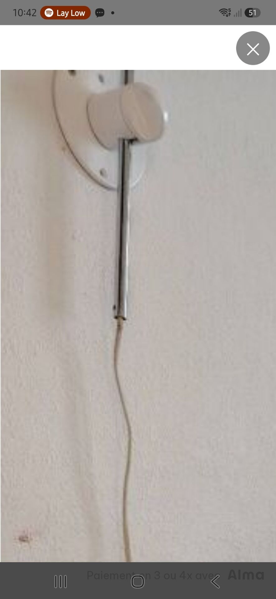 Applique vintage STAFF années 1960-1970 applique articulée