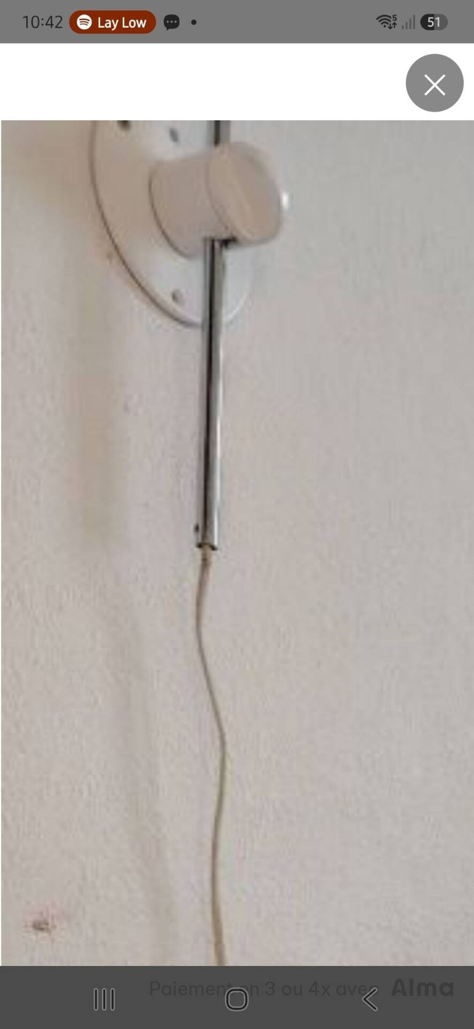 Vintage STAFF wall light from the 1960s-1970s, articulated wall lamp.