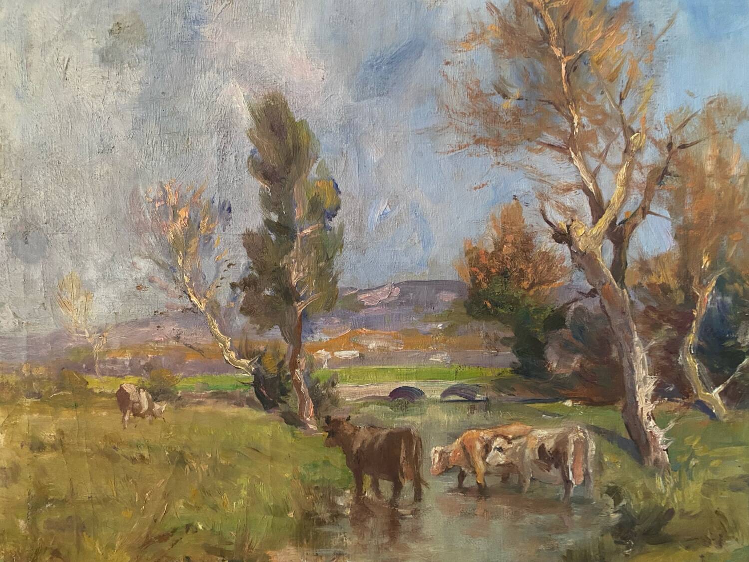 Country landscape signed