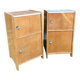 2 beautiful vintage wooden bedside tables