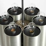 Italian 1960s Space Age ceiling lamp with 13 glasses by Goffredo Reggiani