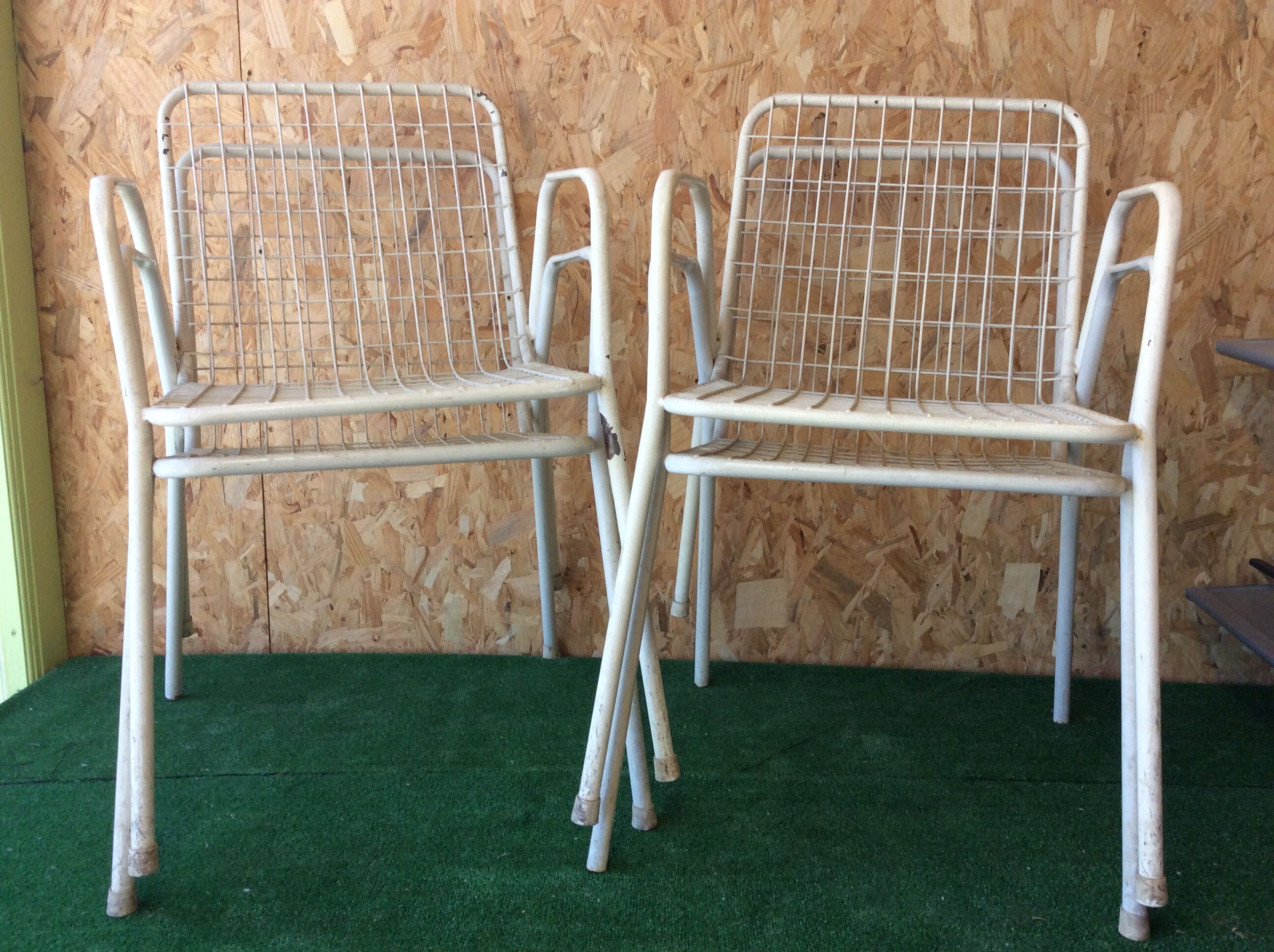 Lot of 4 armchairs Emu model Rio