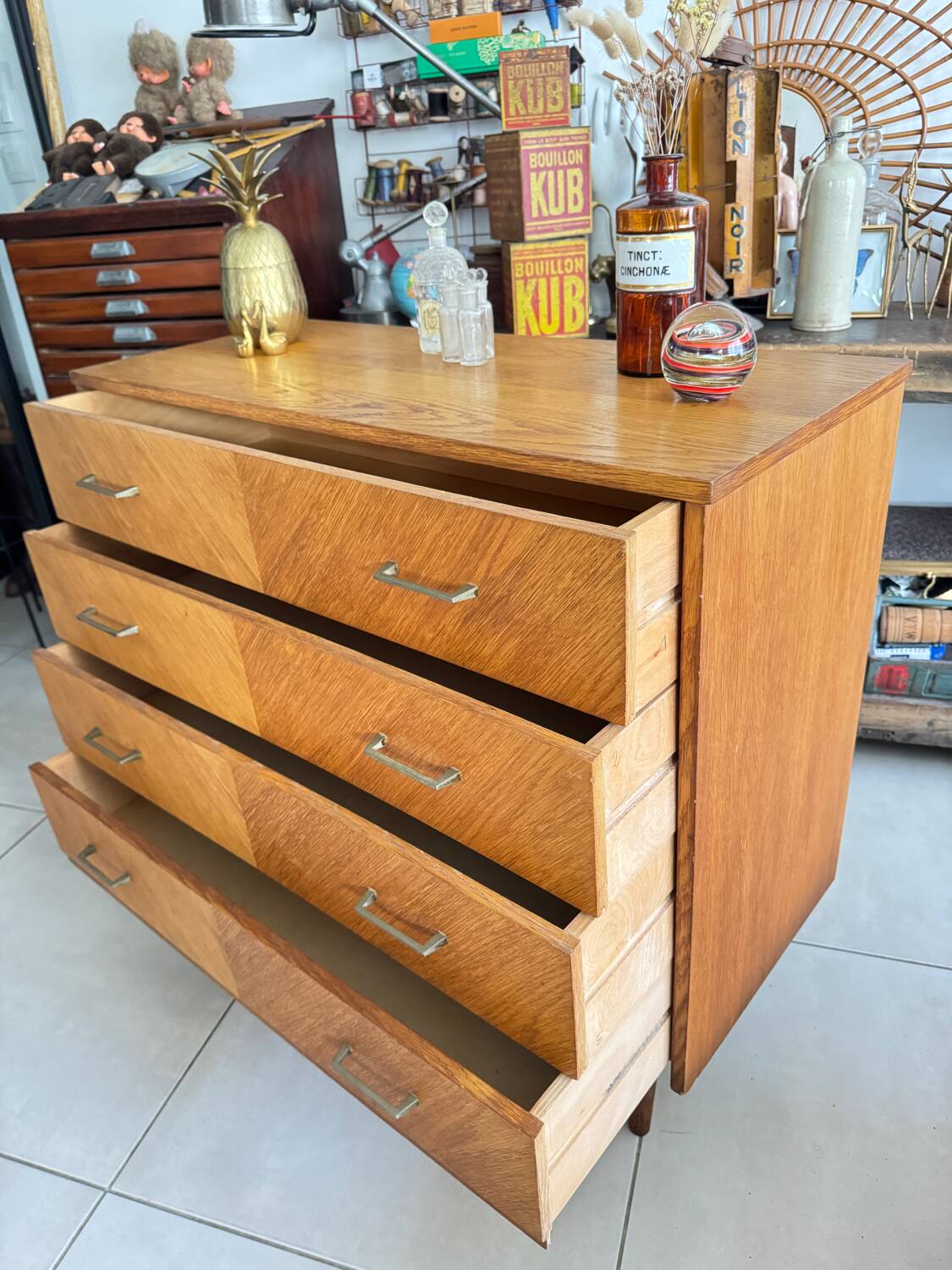 Old vintage chest of drawers