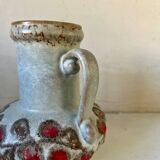 Strehla fat lava pitcher vase