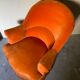 Fauteuil crapaud orange