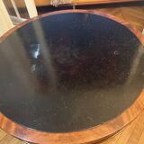 Antique round wooden console