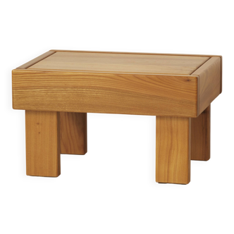 Solid wood (elm) bedside table / end table, vintage Regain circa 1980