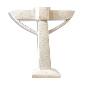 Bougeoir en pierre sculptée