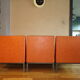 Trio of vintage low chairs