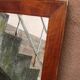 Mirror Louis-Philippe plated walnut and marquetry 69x47cm