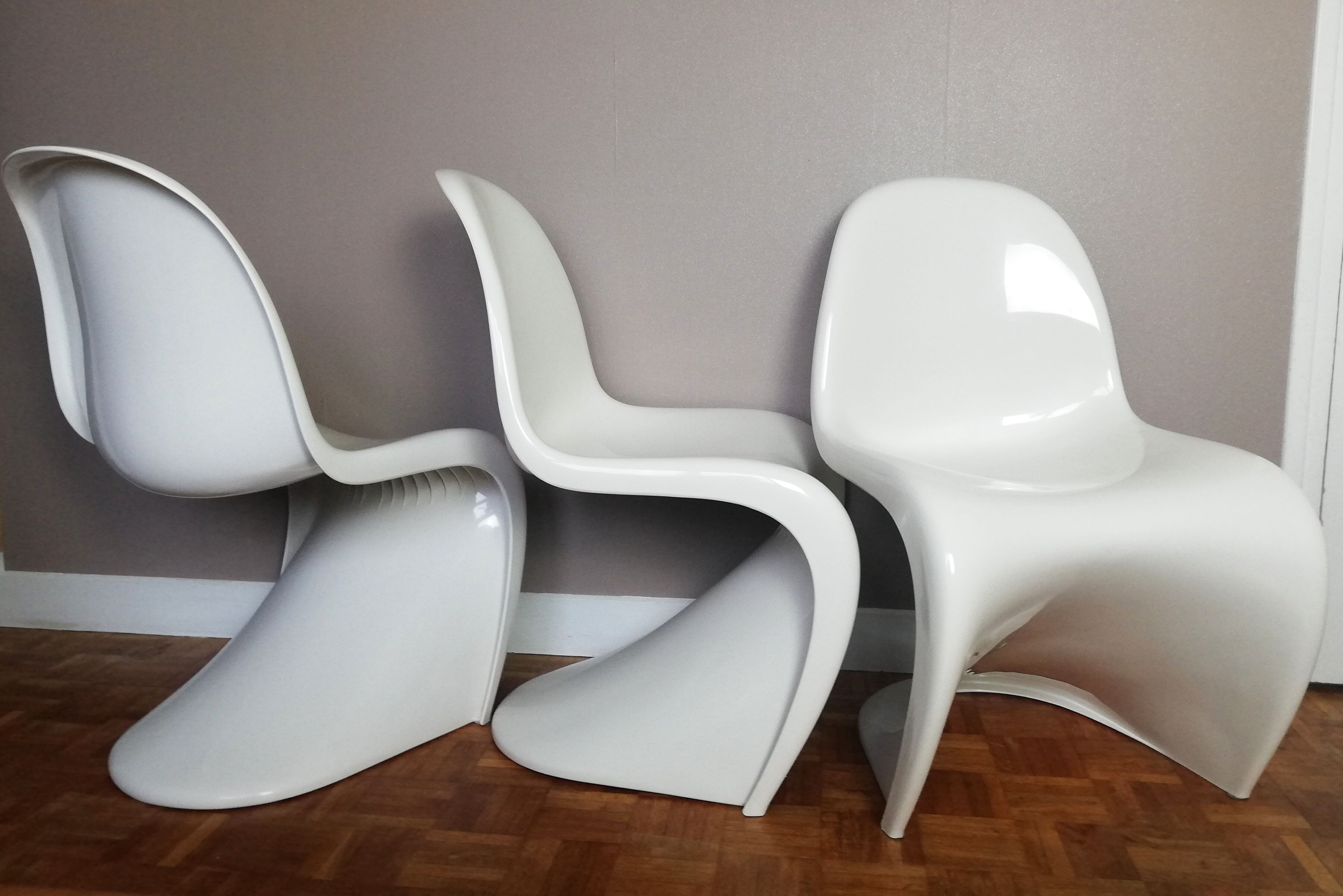 3 S chairs by Verner Panton for Hermann Miller 1977