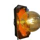Vintage ceramic wall sconce, fat lava