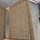 Pair of armchairs low solid wood and braided rope