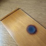 Tomado shelf, wood and gold metal.