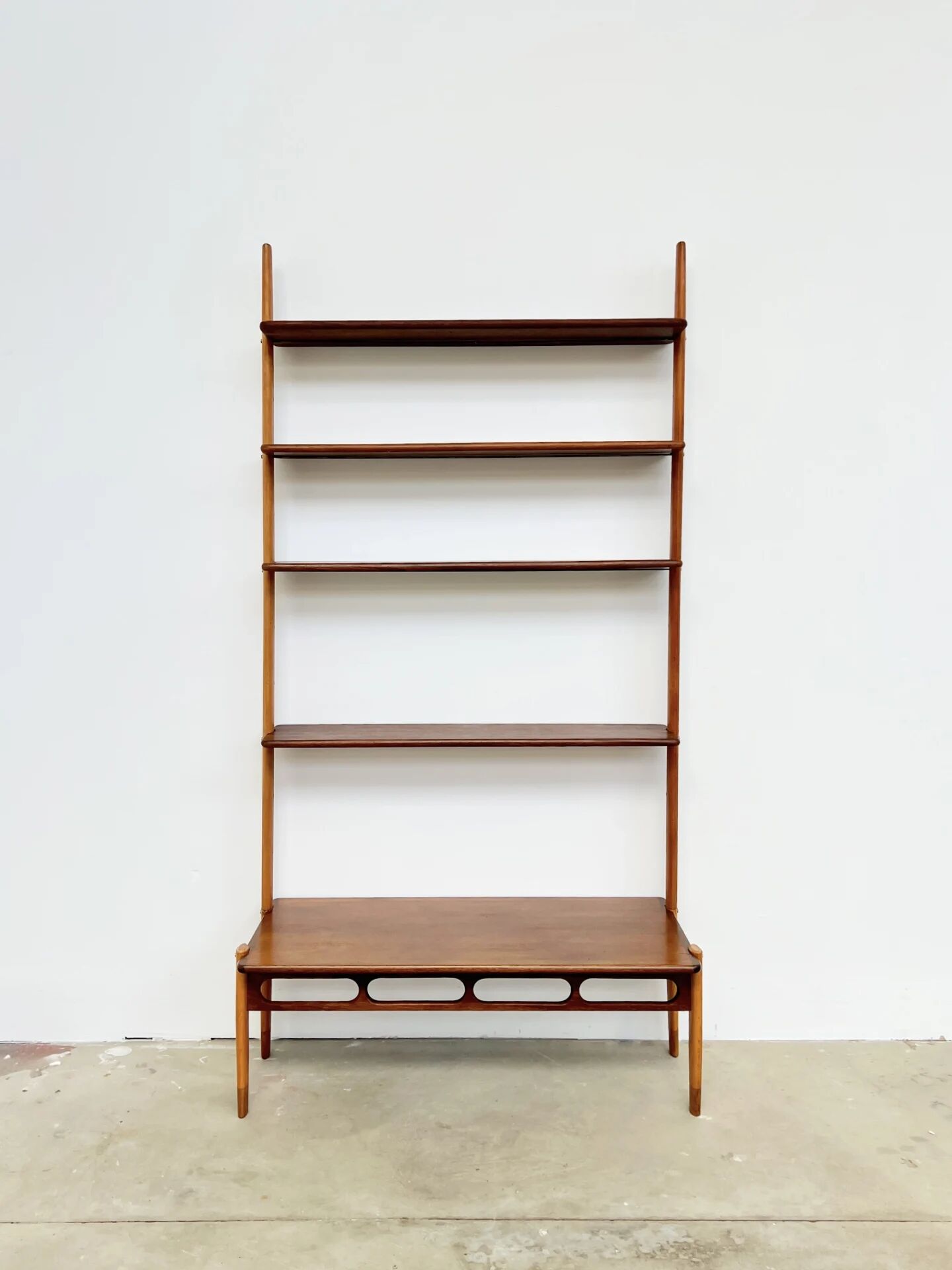Wall system William Watting for Scanflex in teak and beech — 1960